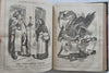 Punch Magazine 1866 U.K. w/ many fine wood engravings wonderful old leather book