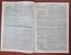 Sailing Ship Spirit of Times 1883 Bedouin Gracie Yacht Racing rare newspaper