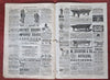 Sailing Ship Spirit of Times 1883 Bedouin Gracie Yacht Racing rare newspaper