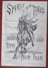 New Year Spirit of Times 1883 Field Sports Aquatics Turf racing rare newspaper