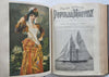 Frank Leslie's Popular Monthly 1885 rare leather book 100's wood engraved images