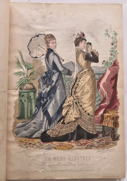 REVUE DE LA MODE 印刷物 1875 年 【商品番号③】 REVUE DE LA MODE 印刷物 1875 年 【商品番号③】 美術品