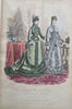 French Fashion w/ 67 lovely hand color plates 1875-76 Revue de la Mode book