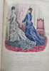 French Fashion w/ 67 lovely hand color plates 1875-76 Revue de la Mode book