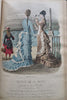 French Fashion w/ 67 lovely hand color plates 1875-76 Revue de la Mode book