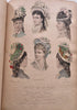 French Fashion w/ 67 lovely hand color plates 1875-76 Revue de la Mode book