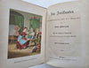 Free Hours German Children's Educational Stories c. 1880 color illustrated book