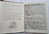 Punch Magazine full of wood engravings 1859 U.K. fine leather periodical