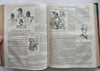 Punch Magazine full of wood engravings 1859 U.K. fine leather periodical