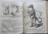 Punch Magazine full of wood engravings 1859 U.K. fine leather periodical