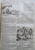 Punch Magazine full of wood engravings 1859 U.K. fine leather periodical