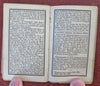 Miniature Almanac 1833 Boston Zodiac Calendar scarce little book