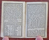 Miniature Almanack for 1833 Boston Planting Zodiac Calendar small book