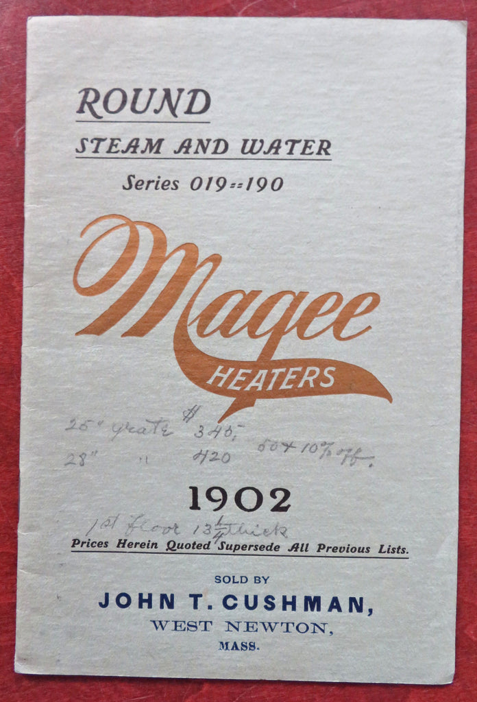 Magee Heaters steam & water scarce 1902 pictorial promotional trade catalogue