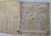 Michigan Cass County 1872 Atlas 20 color maps Silver Creek La Grange Pokagon