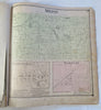 Michigan Cass County 1872 Atlas 20 color maps Silver Creek La Grange Pokagon