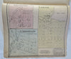 Michigan Cass County 1872 Atlas 20 color maps Silver Creek La Grange Pokagon