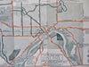St. Paul Minnesota c.1935 scarce nice tourist travel promo w/ cartoon map views