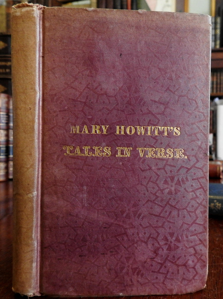 Tales in Verse 1839 Mary Howitt 1st Amer. Illustrated Children's Book