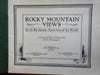 Rocky Mountain Views of the Rio Grande 1943 tourist souvenir album w cartoon map