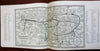 Rocky Mountain Views of the Rio Grande 1943 tourist souvenir album w cartoon map