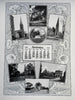 Springfield Massachusetts Town Calendar 1907 street scenes portraits buildings