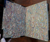 World Geographical Review 1940 rare fine leather book AGS of NY Hawaii Singapore