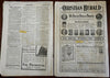 Teddy Roosevelt cover & American Flag The Advance magazine 1904 lot x 2 issues