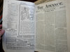 Teddy Roosevelt cover & American Flag The Advance magazine 1904 lot x 2 issues