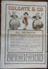Santa Claus Christmas color cover 1905 Sleigh Reindeer Toys women's newspaper