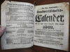Reading Pennsylvania German almanac 1862 illustrated calendar Pennsylvania Dutch