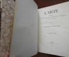 Italian Art Journal 1909 L'Arte scholarly illustrated monumental book vellum