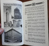 Boston and New York Classic Hotels 1912 advertising booklet w/ pictorial map
