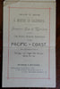 Raymond's Vacation Excursions 1893 Boston to California tour group souvenir list
