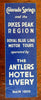 Colorado Springs & Pikes Peak Region c. 1930's road trip Hotel promo pamphlet