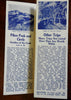 Colorado Springs & Pikes Peak Region c. 1930's road trip Hotel promo pamphlet
