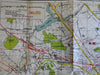 London England c. 1900 G.W. Bacon detailed city plan folding map in booklet