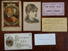 American Women's Ephemera Cocaine c. 1880-90 Burnett's patent medicine calendar