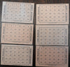 American Novelty & Puzzle Cards c. 1890's-1920's Mr. Peanut Lot x 10
