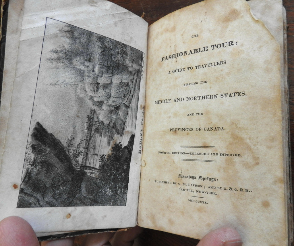 Middle Atlantic & Northern States Canada 1830 Fashionable Tour Guide book