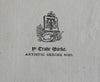 Turner 5 etchings on silk c. 1885 Tuck Simeon Myers original novelty engravings