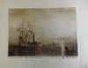 Turner 5 etchings on silk c. 1885 Tuck Simeon Myers original novelty engravings