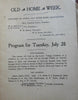 Athol Massachusetts July 1903 Old Home Week American souvenir program