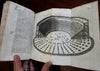 Italy Italia Venice Papal States 1729 Salmon leather book Moll maps