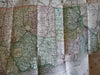 Rhode Island Conn. Township & Shipping Map 1890 Rand McNally scarce pocket map