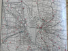 Putnam's Motor Road & Mileage Atlas c. 1930's atlas w/ dozens of US road maps