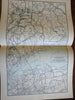 Putnam's Motor Road & Mileage Atlas c. 1930's atlas w/ dozens of US road maps