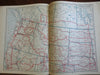 Putnam's Motor Road & Mileage Atlas c. 1930's atlas w/ dozens of US road maps