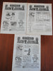 Deering's Farm Journal 3 issue Lot 1890 illustrated period advertising Americana