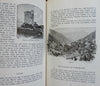 Simplon Route Lake Geneva to Lake Maggiore 1908 Swiss travel guide w/ long map